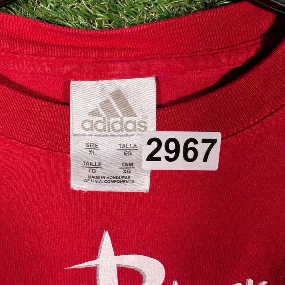 Adidas Houston Rockets NBA Graphic T-Shirt‎ Mens XL Red Short Sleeve